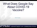 What does Google say about COVID-19 vaccine