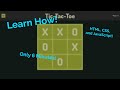 How To Code Tic Tac Toe In 6 Minutes | HTML, CSS, JS Tutorial
