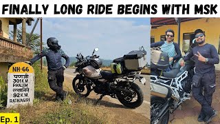 Finally Konkan Ride Begins With @MSKvlogs  | Mumbai Goa Highway Pe Haalat Kharaab |  Ep. 1