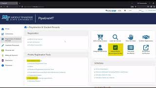 PipelineMT 101: Registration and Student Records Tab