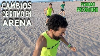 Cambios de ritmo cortos en la playa para mejorar la velocidad. Farlek para trail ✌