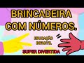 Brincadeira divertida com números educação infantil.