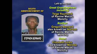 Stephen Bernard ~ Long Obituary