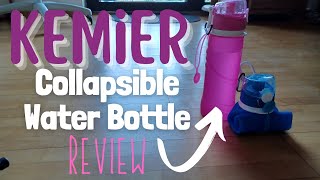 Kemier Collapsible Silicone Water Bottles-750ml Best Review