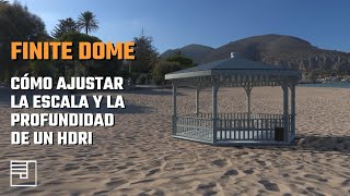 Finite Dome Light - Cómo ajustar la escala y la profundidad de un HDRI