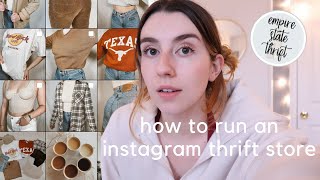 how i run my thrifting business on instagram (& tips for success)