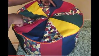 SCRAP BUSTER... I made Closetcore Pattern's Pouf and You Should Too!!!!