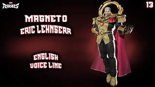 Magneto - All Voice Lines \u0026 All Skins [English]