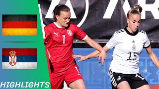 Serbia vs. Germany  | Women's World Cup qualification - Highlights All Goals 12/04/22