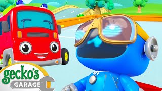 Super Robot Saves the Fire Truck | Gecko's Garage | Rob the Robot & Friends - Funny Kids TV