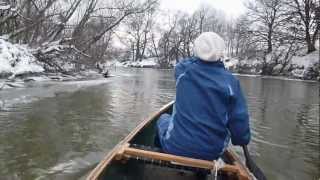 Téli evezés a Rábán 2013.01.27. Kormorán Kenu Egyesület