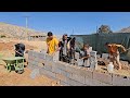 house construction : The beginning of house construction in very hot weather