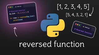 Reversed function in python #python python for beginners