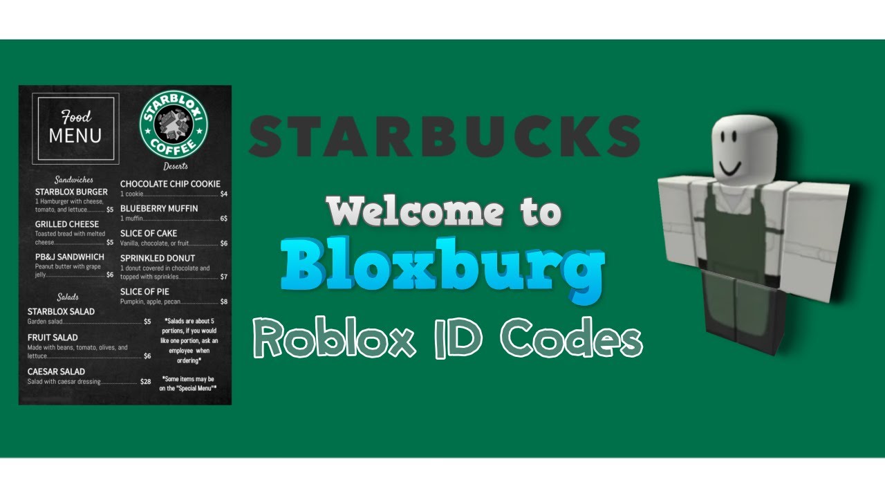 Starbucks Bloxburg Café Id Codes - Youtube B4A