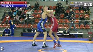 Semifinal GR - 71 kg: Daniel  SOINI (SWE) df. Zoltan  LEVAI (HUN), 6-2