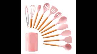 12 pieces silicone cooking utensil set