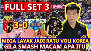 🟢 MEGAWATI KERASUKAN RATU VOLI DUNIA~FULL SET 3 | Bukilic MVP | MENANG Hasil Red Sparks Vs Ibk Altos