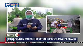 Cegah COVID-19, Tim Gabungan Lakukan Penyemprotan Disinfektan di Kecamatan Kemayoran - SIP 30/03