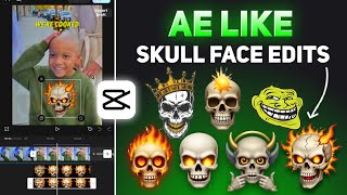 AE Like Skull Face Edit In Capcut | Skull Face Video Editing In Capcut | Capcut Trollface Tutorial