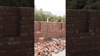 Brick work ground floor site at ever green construction #effex #classichouse