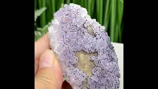 Purple Fujian Fluorite Raw Mineral Specimen Healing Natural Crystal 144g