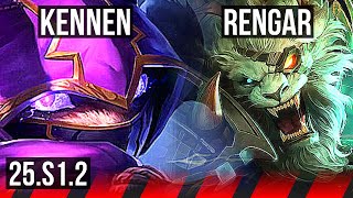 KENNEN vs RENGAR (TOP) | 6/2/6 | KR Grandmaster | 25.S1.2