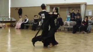 社交ダンス スローフォックストロット 優勝 第14回ヤングサークル10ダンス選手権 2016/01/10