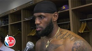 LeBron impressed by Anthony Davis’ first performance as a Laker | NBA on ESPN
