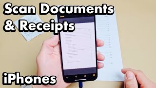 iPhones: How to Scan Documents & Receipts