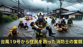 台風19号 洪水から住民を救った消防士の奮闘