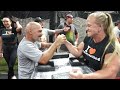 arm wrestling vs 8x world champion sarah backman 2024