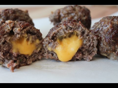 How To Make Cheese Stuffed Beef Meatballs - By One Kitchen Episode 264 How To Make Cheese Stuffed Beef Meatballs - By One Kitchen Episode 264