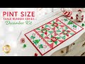 Pint Size Table Runner - December | a Shabby Fabrics Tutorial