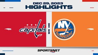 NHL Highlights | Capitals vs. Islanders - December 29, 2023