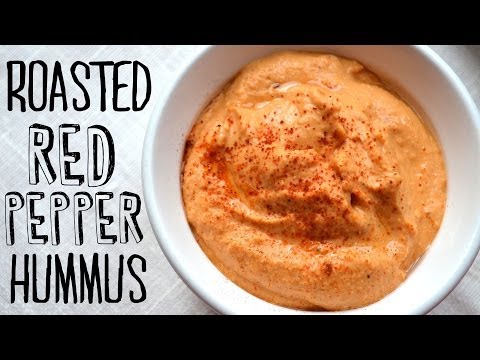 How to Make Roasted Red Pepper Hummus | Fablunch How to Make Roasted Red Pepper Hummus | Fablunch