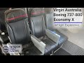 Virgin Australia Economy X Boeing 737-800 InFlight Experience / Perth to Sydney / 4K