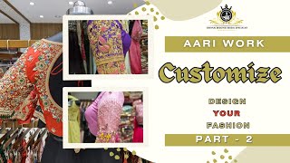 Customize Your Aari Work Blouse ✨🪡😇 With Chennai Designers ✨💞 #aariwork #fashion #blouse #wedding