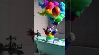 Colorful balloons#cat Breeds #cute cat #cat  #smart cat #cat citeen #shorts #shortsvideo