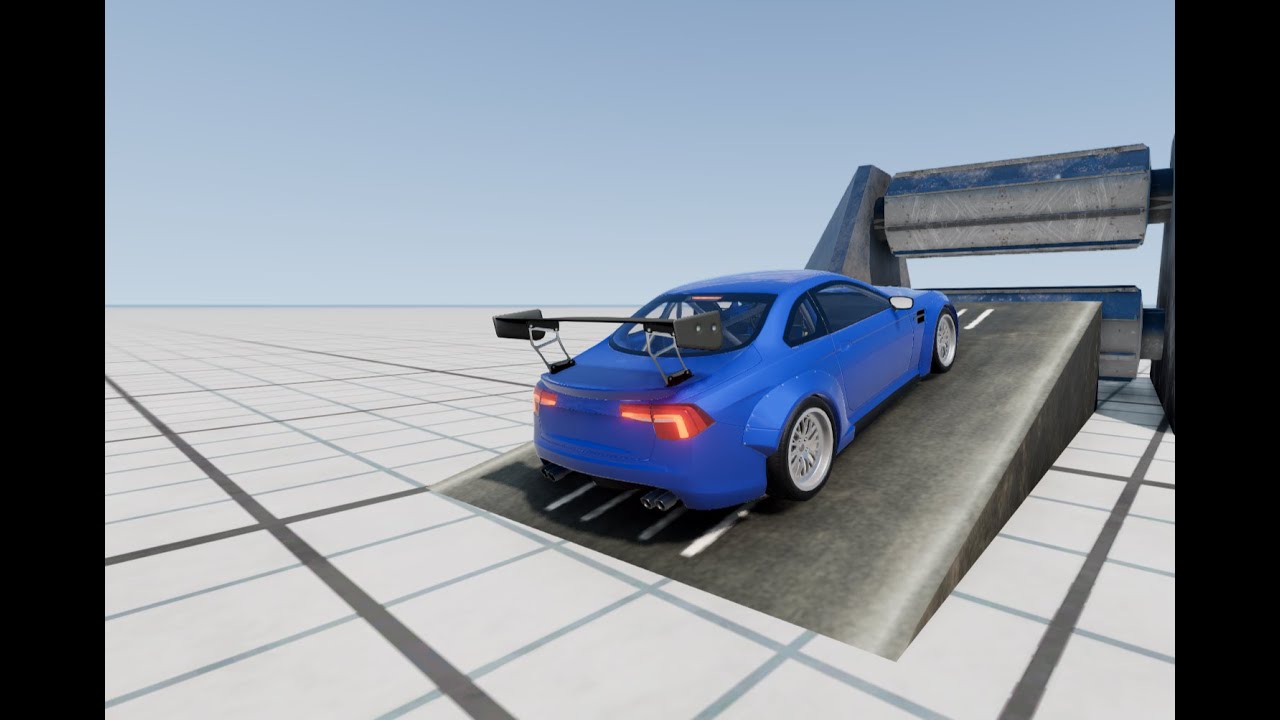 Машины против смертельной пилы! B BeamNG.drive - YouTube