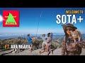 San Gabriel Peak with N6ARA & SOTA Cat (ft. Elecraft KH1)