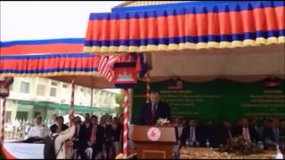 Ambassador Heidt at the Dedication Ceremony for U S  Embassy Phnom Penh, Cambodia