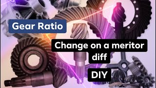 How to change gear ratio on a meritor rear differential