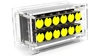 Flip-disc Binary Clock