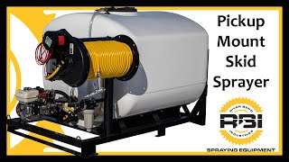 500 Gallon - Lawn Care Skid - Jet Agitation - Pickup Mount - Fork Pockets - River Bend Industries