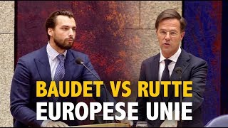 Baudet vs Rutte over de Europese Unie