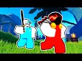 DESTROYING Other YOUTUBERS in Roblox FLAG WARS