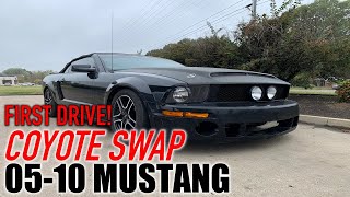 FIRST DRIVE! We test drive the coyote swapped 2007 Mustang GT!