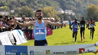 El uruguayo Santiago Catrofe vence a africanos y Mechal en Cross Internacional de San Sebastián 2024