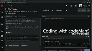 Codewars 8 kyu The 'If' Function Javascript
