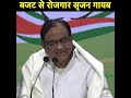 Budget 2020 Reaction: P Chidambaram addresses media on Jobs